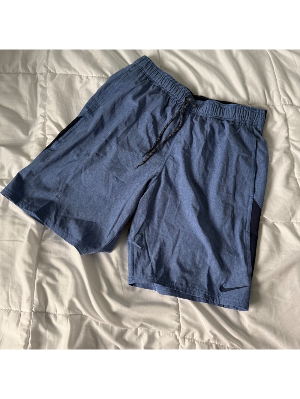 blue nike swim shorts swim suit swim trunks medium